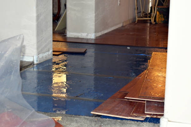 Professional Water Damage Restoration technician working in Gardiner, ME